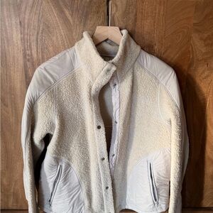 Men's Cream Shearling Jacket
